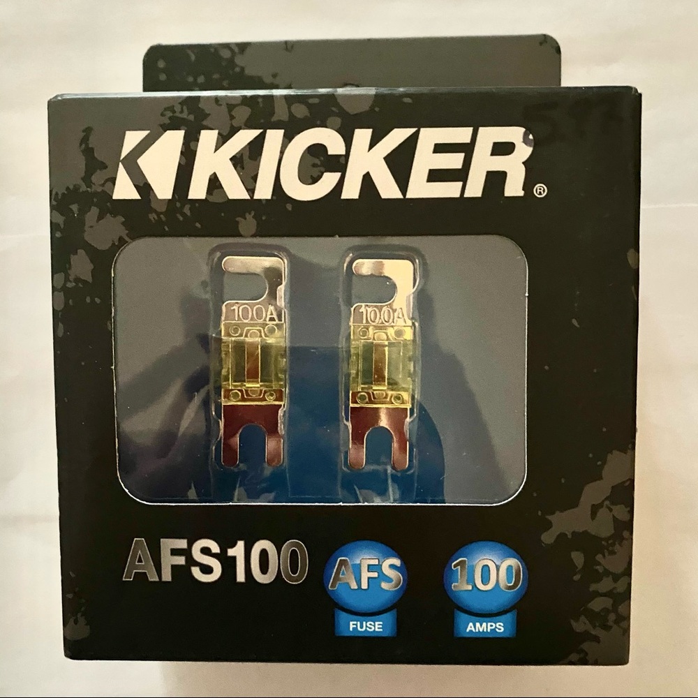 Kicker AFS100 100 AMP Platiunum-Plated AFS Fuses 2 Pack
